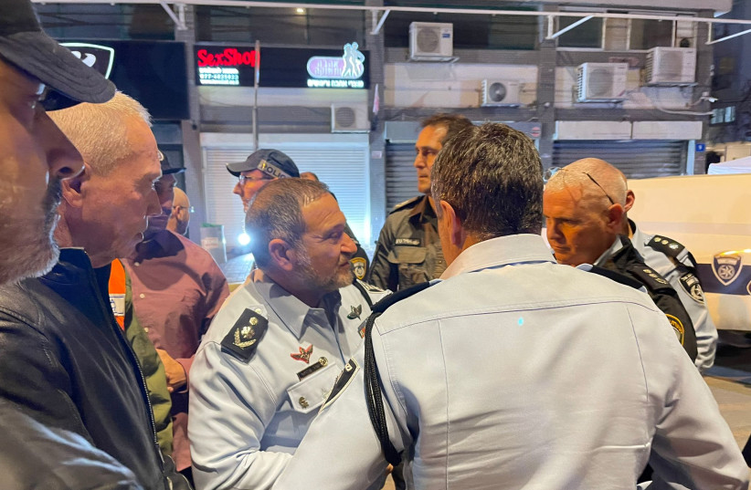  Israel Police chief Kobi Shabtai at the scene of a dedly attack in Hadera, March 27, 2022.  (credit: ISRAEL POLICE)