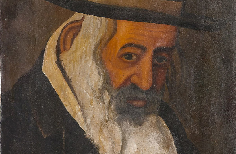  Portrait of Rabbi Yeshaya Steiner of Kerestir (1851–1925), produced during his lifetime. His followers believe that Reb Shayele’s image protects against misfortune. (kestenbaum.net) (photo credit: KESTENBAUM & COMPANY)