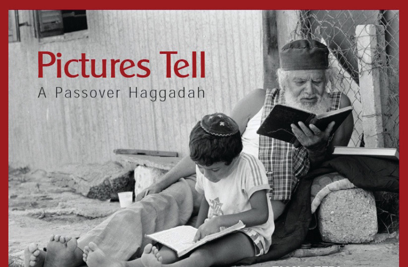  The cover of the Pictures Tell Haggadah (photo credit: ZION OZERI)
