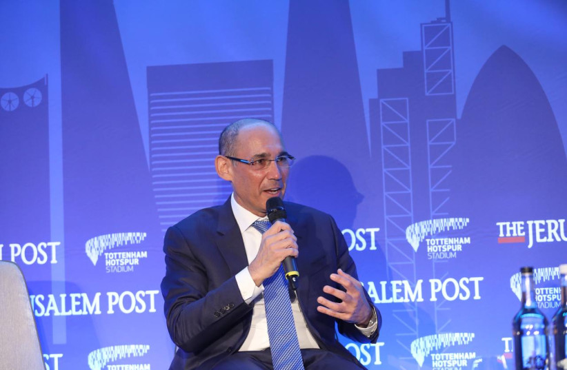  Governor of the Bank of Israel Prof. Amir Yaron at The Jerusalem Post's London conference, March 31, 2022. Yaron  (credit: MARC ISRAEL SELLEM)