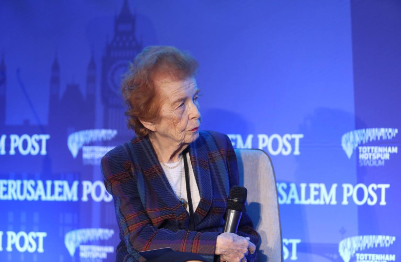  Eve Kugler at the Jerusalem Post London Conference, March 31, 2022.  (photo credit: MARC ISRAEL SELLEM/THE JERUSALEM POST)