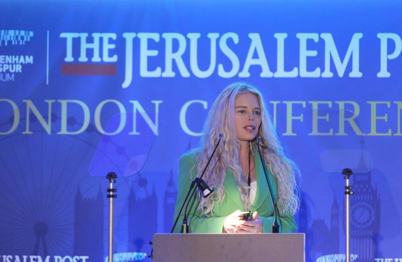  Lee Ziv of Port TLV Residence speaks at The Jerusalem Post London Conference 2022 (credit: MARC ISRAEL SELLEM)