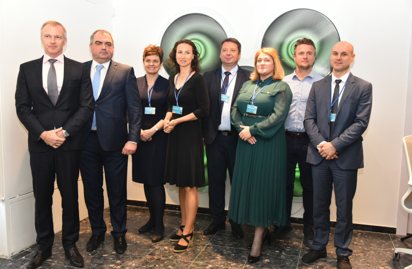 The Slovak delegation at the IMTM 2022 Tourism Fair (credit: TRNAVA REGIONAL TOURISM BOARD AND HAGIT SHALEV)
