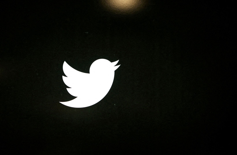  The Twitter logo is seen at the company's headquarters in San Francisco, California October 4, 2013. (credit: REUTERS/Robert Galbraith/File Photo)