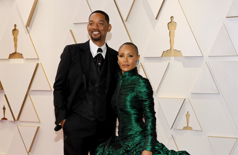  WILL SMITH and Jada Pinkett Smith pose before the 94th Annual Academy Awards – and the slap – in Hollywood, March 27.  (photo credit: Mike Coppola/AFP via Getty Images)