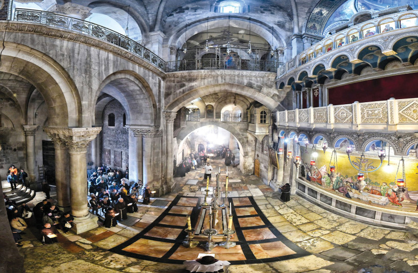  ICC PHOTO exhibit includes Church of the Holy Sepulchre. (photo credit: Amir Chodorov)