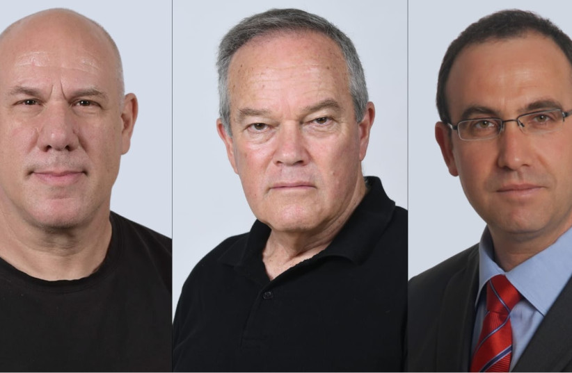  Left to right- Prof. Eran Bacharach, Prof. Daniel Segal & Prof. Ehud Gazit. (credit: TEL AVIV UNIVERSITY)