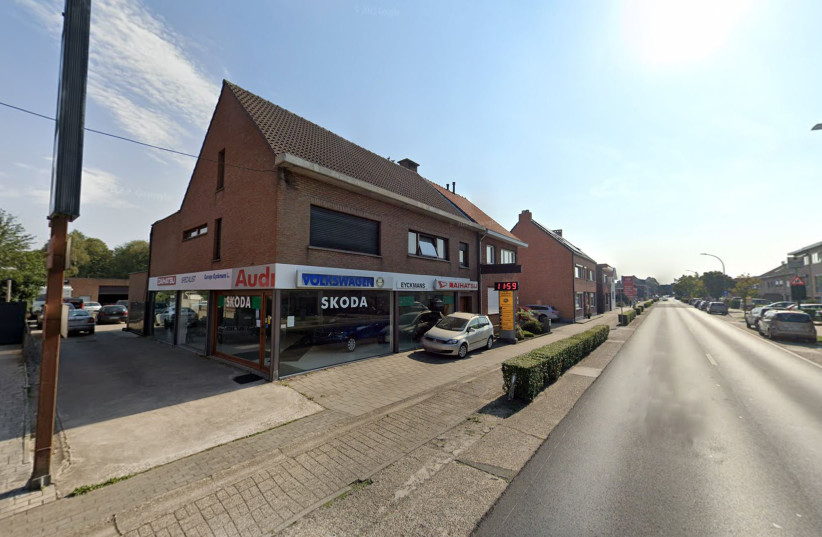  The repair shop of Ludo Eyckmans in Stabroek, Belgium. (photo credit: GOOGLE MAPS VIA JTA)