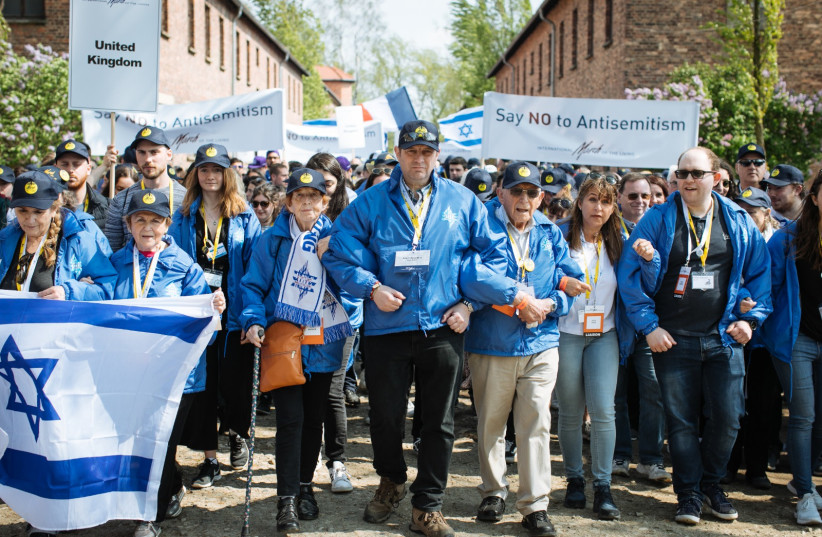  Holocaust survivors from the UK March of the Living delegation (photo credit: SAM CHURCHILL)
