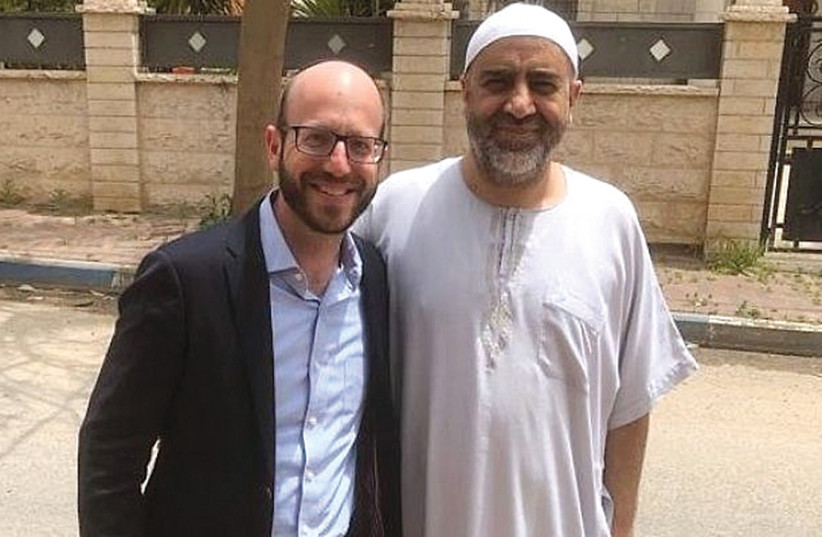  Rabbi Daniel Roth and Sheikh Raed Badir of Mosaica’s Religious Peace Initiative. (photo credit: MOSAICA)