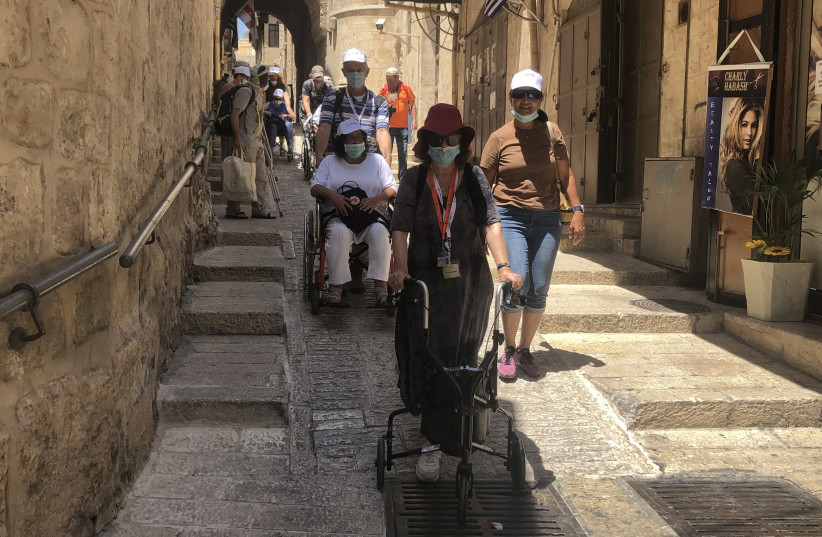  After a decade of work and an investment of more than NIS 22 million, the accessibility of the sixth kilometer in the alleys of the Old City of Jerusalem was completed just in time for the many visitors expected during the upcoming Easter, Ramadan and Passover holidays. (credit: PAMI)
