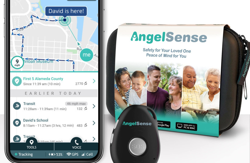  AngelSense has launched a new lighter and smaller version of their original tracking device  (photo credit: ANGELSENSE)