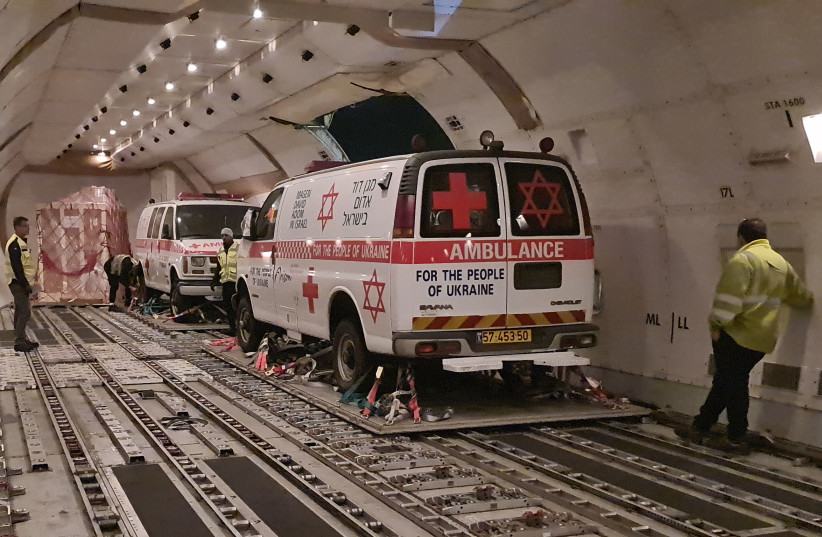 Magen David Adom MDA donates six 4x4 ambulances to Ukraine (credit: MAGEN DAVID ADOM)