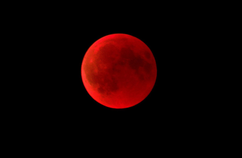  Blood moon during the July 27, 2018 total eclipse.  (credit: Wikimedia Commons)