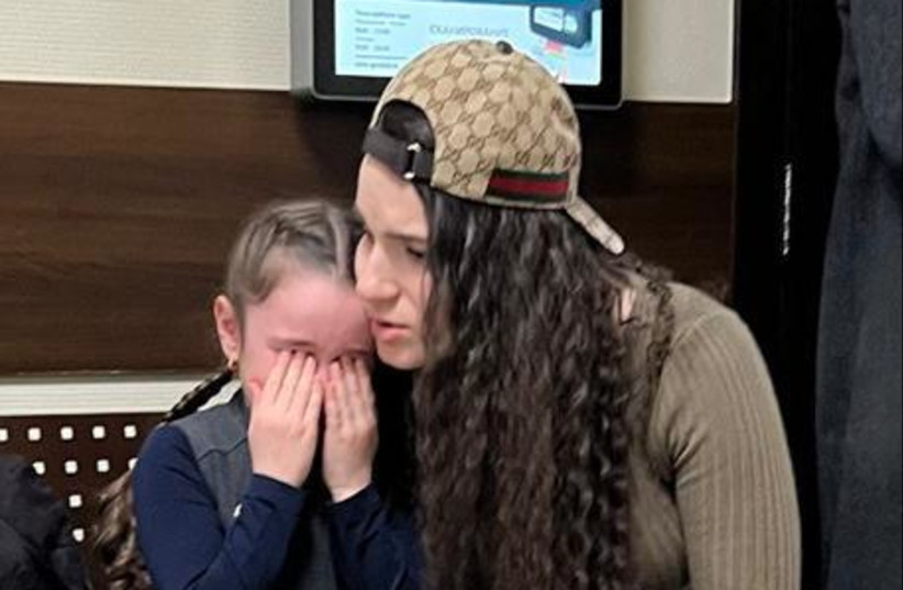  The wife and daugher of Revaz Raphael Shmertz, an Israeli citizen imprisoned in Russia without consul visitations.  (credit: SHMERTZ FAMILY)