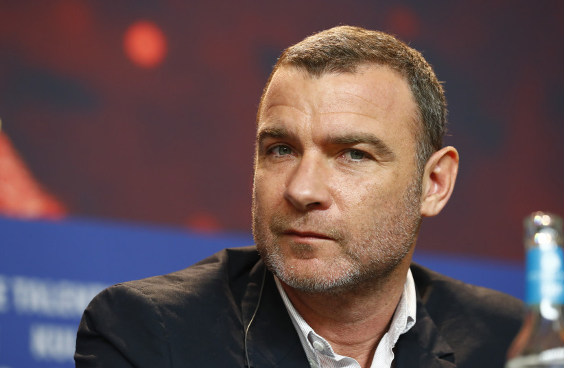  Actor Liev Schreiber attends a news conference to promote the movie Isle of Dogs at the 68th Berlinale International Film Festival in Berlin, February 15, 2018.  (photo credit: REUTERS/FABRIZIO BENSCH)