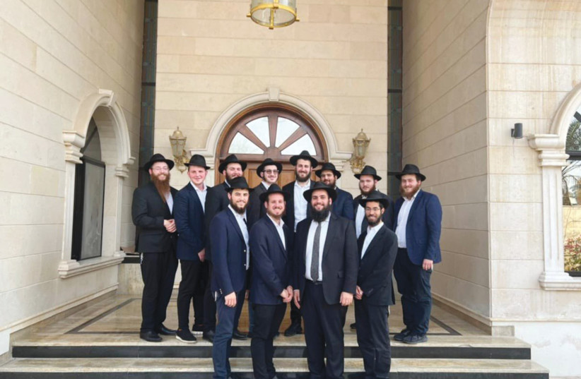  UAE RABBI Levi Duchman (2nd from right front row) with his Chabad team. (credit: Courtesy JEWISH UAE)