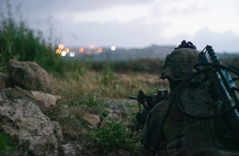  An IDF soldier during an arrest operation on Wednesday, April 20, 2022. (credit: IDF SPOKESPERSON'S UNIT)