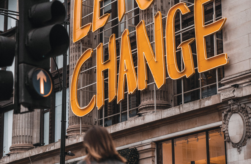  CHANGE TAKES time and determination, patience and practice. (photo credit: Brad Starkey/Unsplash)