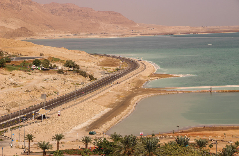  A VIEW OF the Dead Sea. (photo credit: GERSHON ELINSON/FLASH90)