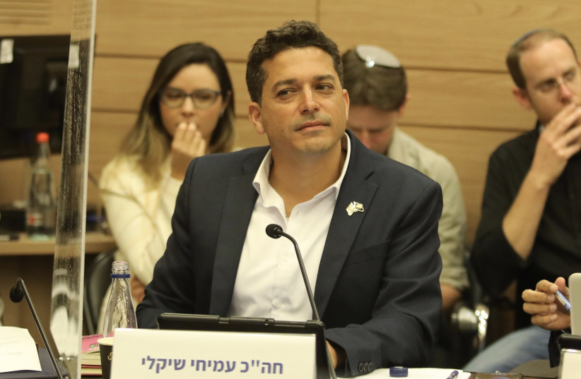  MK Amichai Chikli at the Knesset, April 25, 2022.  (photo credit: MARC ISRAEL SELLEM/THE JERUSALEM POST)