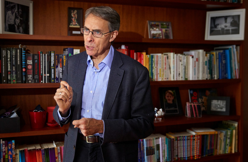 Kenneth Roth, executive director of Human Rights Watch, gestures during an interview with Reuters in Geneva, Switzerland, January 12, 2021. Picture taken January 12, 2021. (photo credit: REUTERS/DENIS BALIBOUSE)
