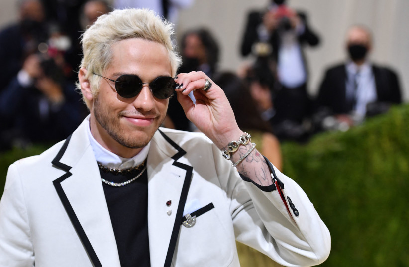  Pete Davidson arrives for the 2021 Met Gala at the Metropolitan Museum of Art in New York, Sept. 13, 2021. (photo credit: ANGELA WEISS/GETTY IMAGES/JTA)