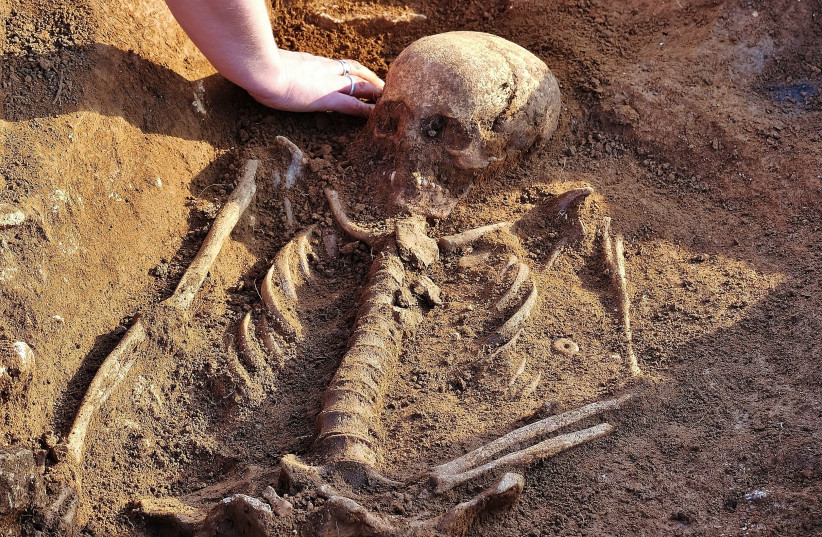  Early medieval skeleton (photo credit: Anni Byard/Oxfordshire County Council)