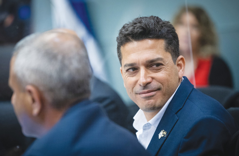  MK AMICHAI CHIKLI attends the House Committee meeting in the Knesset last week at which he was declared a defector. (photo credit: YONATAN SINDEL/FLASH90)