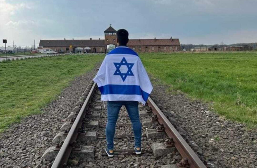  Yoseph Haddad in Auschwitz  (photo credit:  Yoseph Haddad)