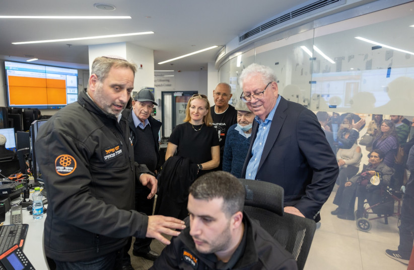  George, Walter and Oscar visit United Hatzalah headquarters (credit: UNITED HATZALAH‏)