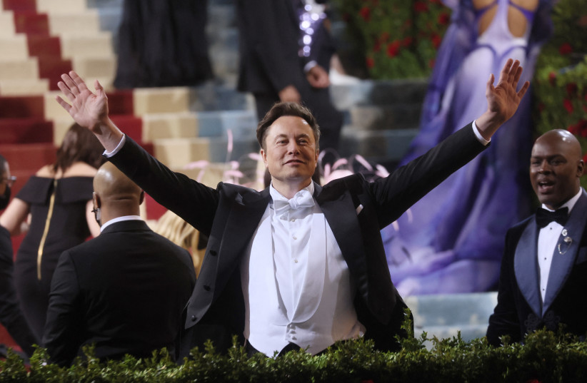  Elon Musk arrives at the In America: An Anthology of Fashion themed Met Gala at the Metropolitan Museum of Art in New York City, New York, US, May 2, 2022. (credit: REUTERS/BRENDAN MCDERMID)