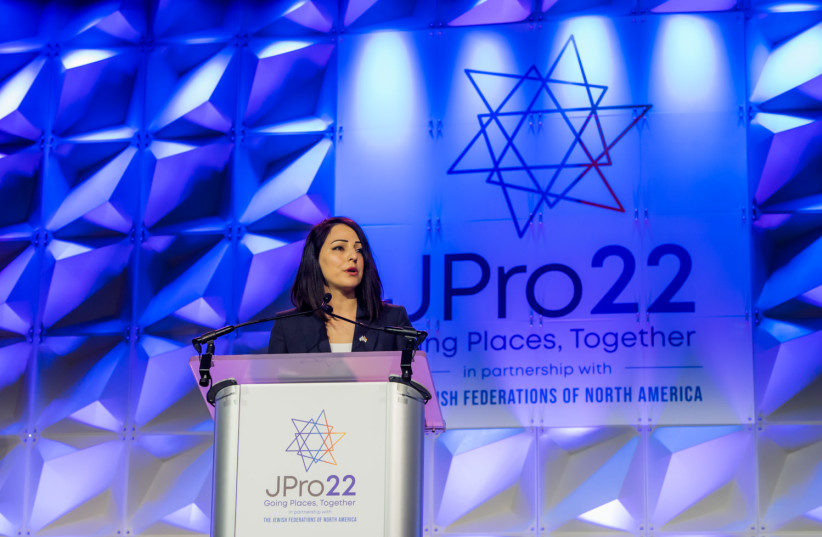  First Druze Jewish Agency envoy to the US spoke about Israel's fallen soldiers. (photo credit: MARIANA EDELMAN/JFNA)
