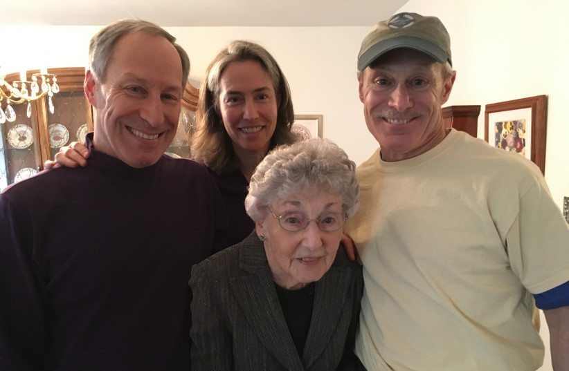  KOPEL WITH his wife, mother and brother. (credit: HENRY KOPEL)