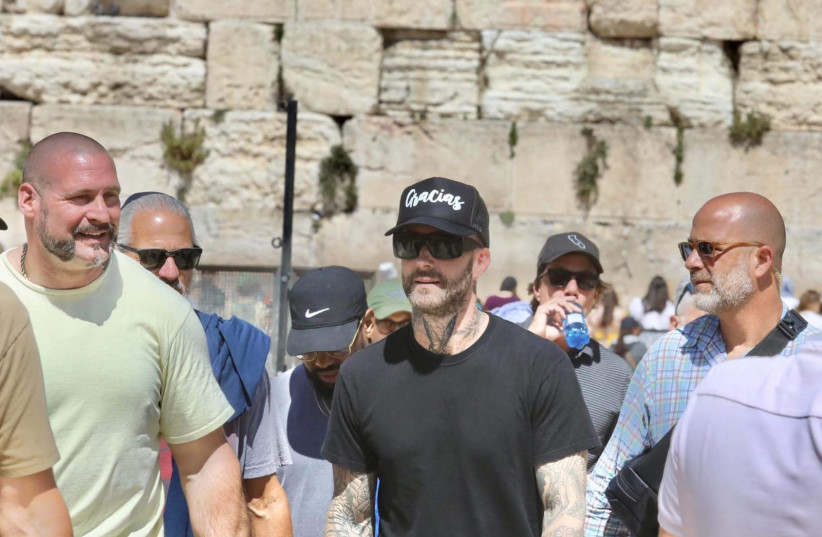  Maroon 5 at the Western Wall in Jerusalem, May 8, 2022.  (credit: MARC ISRAEL SELLEM)