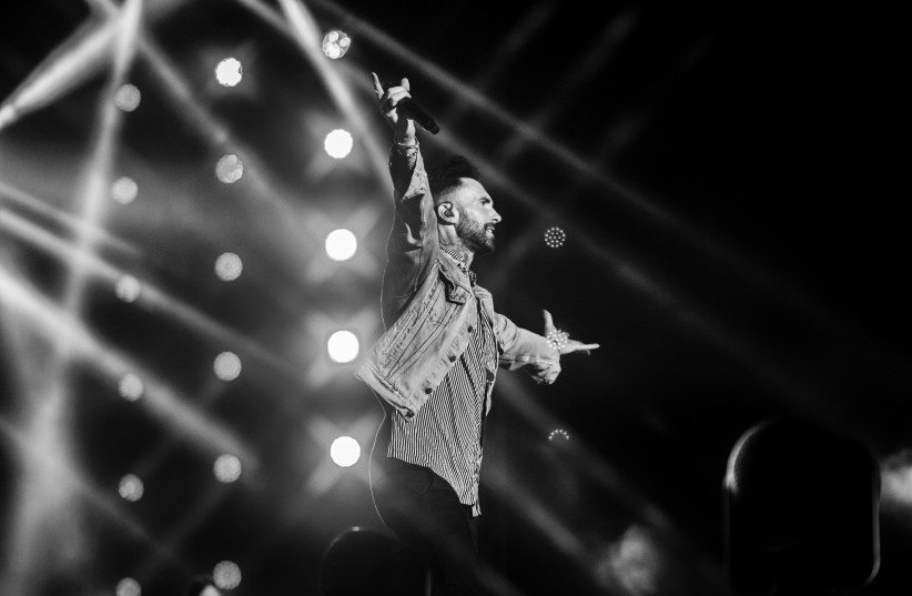 Maroon 5 performance in Tel Aviv, May 9, 2022 (photo credit: LIOR KETER)