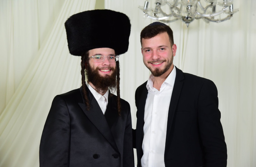  SIMCHA BUNIM DISKIND (far left), killed in the Meron disaster on April 30, 2021, with brother Yisrael.  (credit: Courtesy Diskind family)