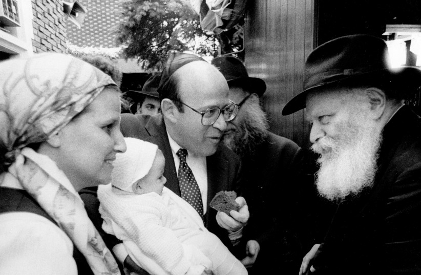  WITH THE Lubavitcher Rebbe: ‘You promised you would write a book of memories about your grandmother.’ (credit: Courtesy Abrams family)