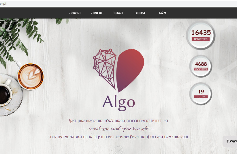 Screenshot of the Algo homepage. (photo credit: ALGO)