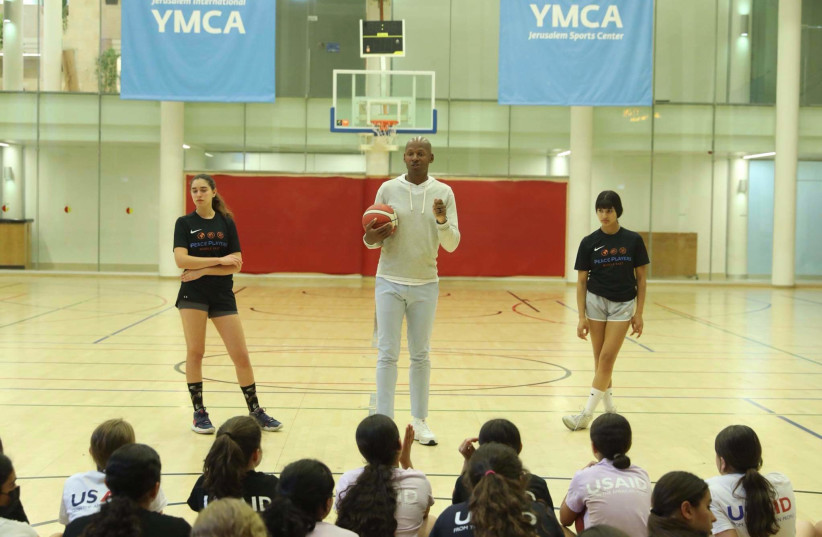 NBA legend Ray Allen attends the Peace Players Middle East initiative at the YMCA. (credit: MARC ISRAEL SELLEM)