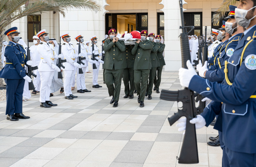  Funeral of President of the United Arab Emirates Sheikh Khalifa bin Zayed Al Nahyan, in Abu Dhabi (photo credit: REUTERS)