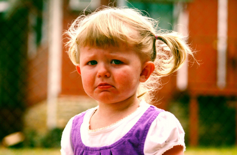  Illustrative image of a crying child. (photo credit: PXHERE)
