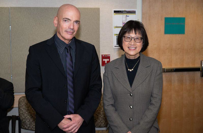  Head of the Directorate of Defense Research and Development (DDR&D) in the Israel Ministry of Defense, Brig. Gen. (Res.) Dr. Daniel Gold and the Under Secretary of Defense for Research and Engineering (OUSDR&E), Ms. Heidi Shyu.  (credit: DEFENSE MINISTRY)