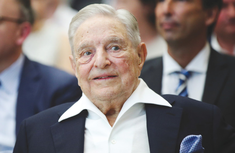 A LEADER of a plot by Jews to take over the white Christian country is philanthropist George Soros, according to Tucker Carlson and Donald Trump. (photo credit: Lisi Niesner/Reuters)