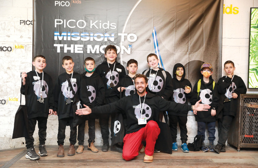  PICO Kids on the Mission to the Moon Makeathon in March.  (credit: Barak Alkobi)