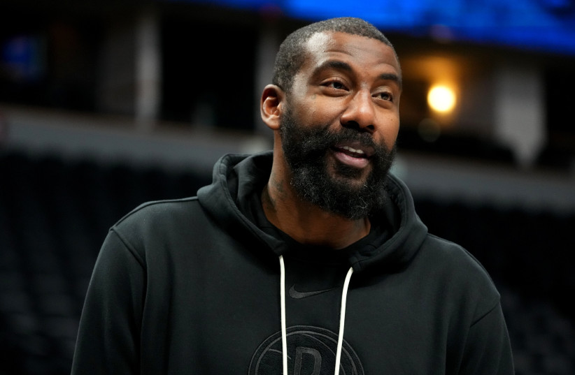Brooklyn Nets assistant player development coach Amare Stoudemire before the game against the Denver Nuggets at Ball Arena. (photo credit: Ron Chenoy-USA TODAY Sports)