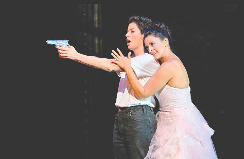  ANAT CZARNY as Bradamante and Hila Fahima as Morgana in Alcina. (photo credit: YOSSI ZWECKER)