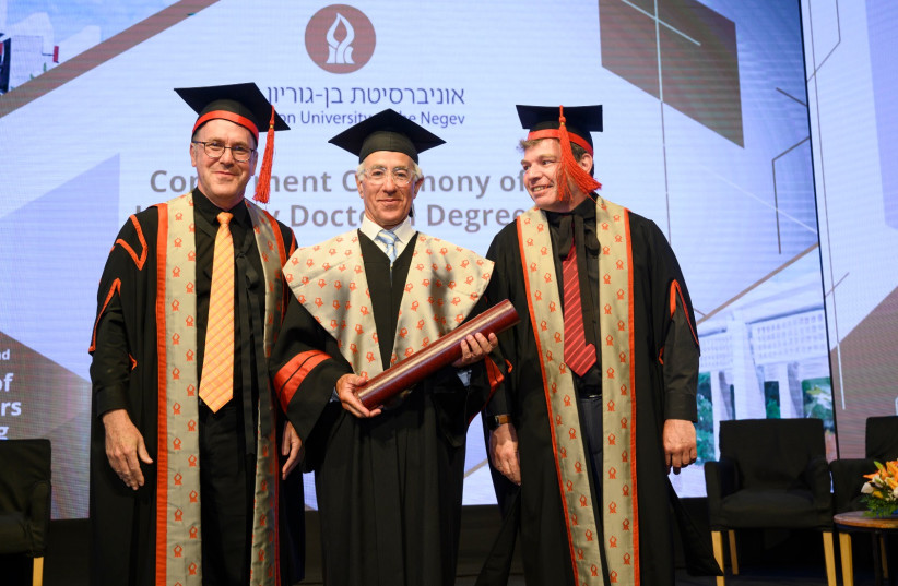 Sylvan Adams receives honorary doctorate from Ben Gurion University - Vimarsana News