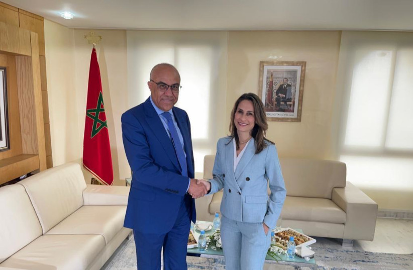  Moroccan Higher Education, Scientific Research and Innovation Minister Abdellatif Miraoui and Israeli Science and Technology Minister Orit Farkash-Hacohen (credit: Science and Technology Ministry)
