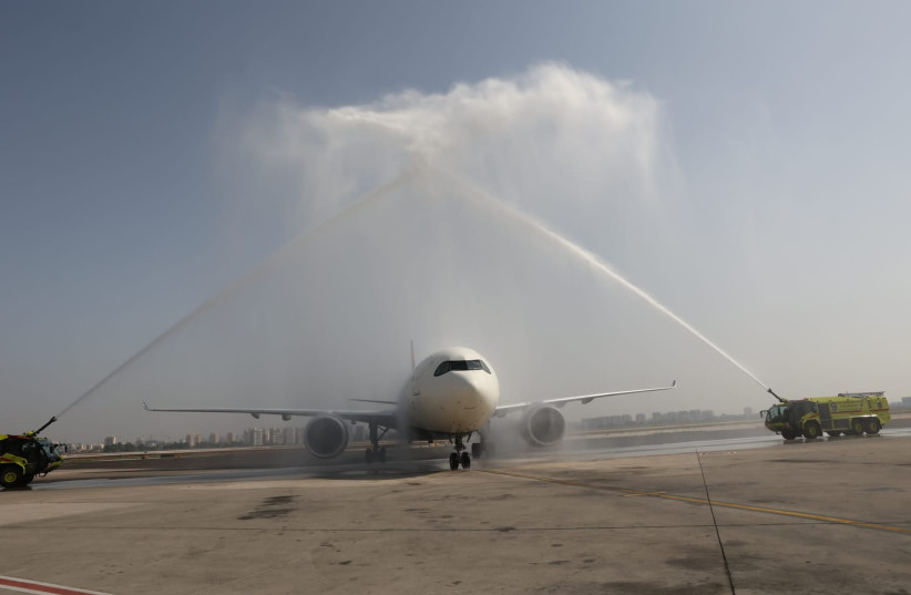 Delta Airlines inaugurates new Tel Aviv-Boston route (credit: ITZIK BIRAN)